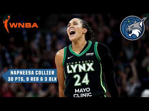 30-PIECE 💪 Napheesa Collier GOES OFF to lead the Lynx to a win over the Liberty 😤 | WNBA on ESPN