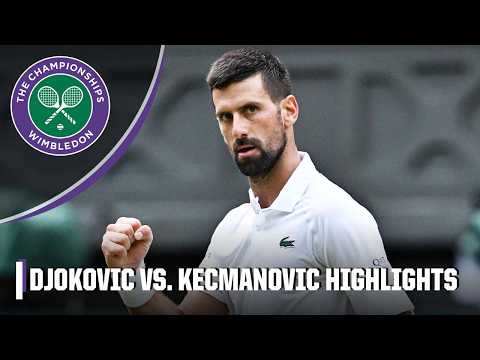 Novak Djokovic vs. Miomir Kecmanovic ROUND 3 HIGHLIGHTS 😤 | 2025 Wimbledon