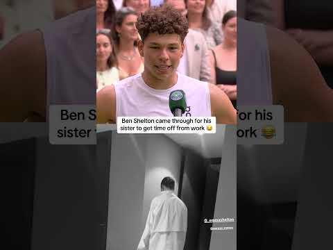 Ben Shelton’s wish comes true 😂 🙌 (via benshelton/IG)