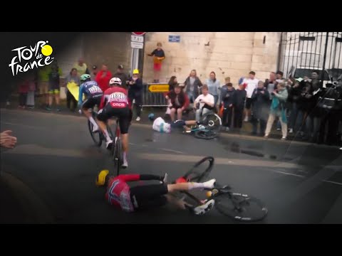 Tour de France 2025 Stage 2’s slick roads show themselves with crash | Cycling on NBC Sports
