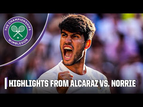 🚨SEMIFINALS BOUND🚨 No. 2 Carlos Alcaraz vs. Cameron Norrie QUARTERFINALS highlights | 2025 Wimbledon