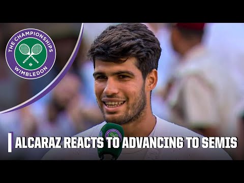 Carlos Alcaraz grateful to return to Semifinal, admits he’ll play golf to relax 😂 | 2025 Wimbledon