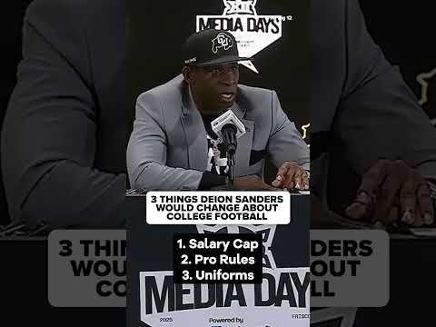 What Coach Deion Sanders would change about CFB. (🎥: Big 12 Conference) #shorts
