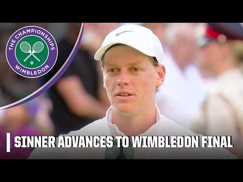 Jannik Sinner ‘never imagined’ he’d advance to a Wimbledon final 👏 | 2025 Wimbledon