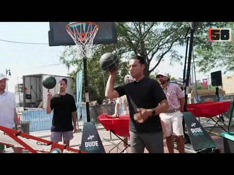 Kevin Negandhi does trickshots with Dude Perfect in Kansas 👀 | SportsCenter