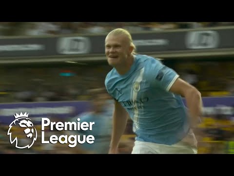 Erling Haaland powers Manchester City 3-0 ahead of Wolves | Premier League | NBC Sports