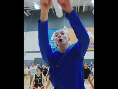 Paige Bueckers got her coaching whistle 😅 (via @dallaswings/IG)