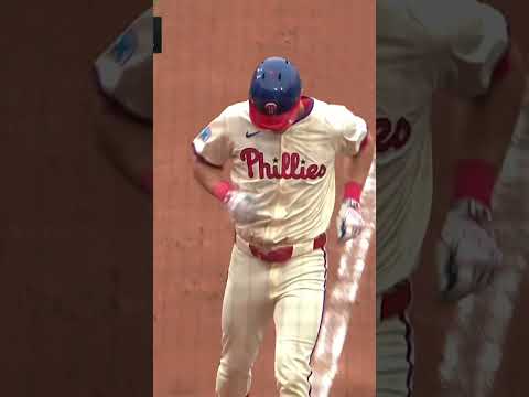 FAN WAS HYPE after catching that home run 🤣 #homerun #phillies #philly