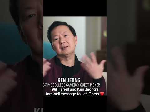 Will Ferrell & Ken Jeong’s farewell to Lee Corso ❤️