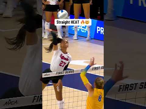 She DEMOLISHED this 🔥 #volleyball #nebraska