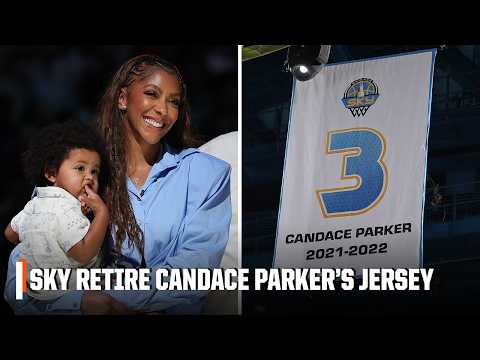 Candace Parker’s Chicago Sky No. 3 jersey retirement ceremony 👏 | WNBA on ESPN