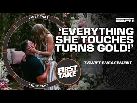 Stephen A. congratulates Taylor Swift & Travis Kelce on their engagement 💍👏 | First Take