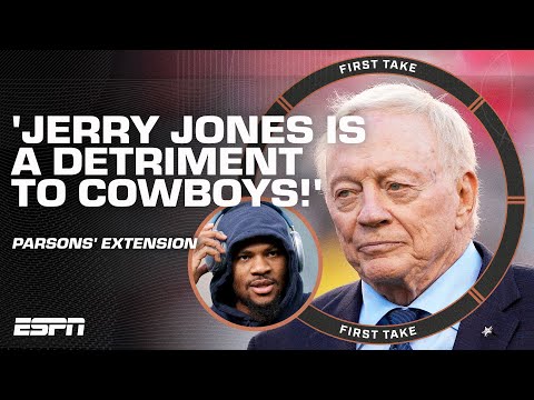 First Take calls out Jerry Jones’ handling of Parsons’ extension 💥 ‘This is about CONTROL!’ – RC