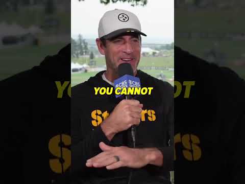 Aaron’s answer about his training camp roommate took a hilarious turn 🤣 #shorts