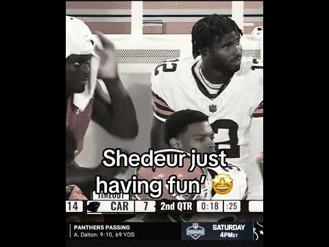 Look at Shedeur!! (๐บ NFL Network)