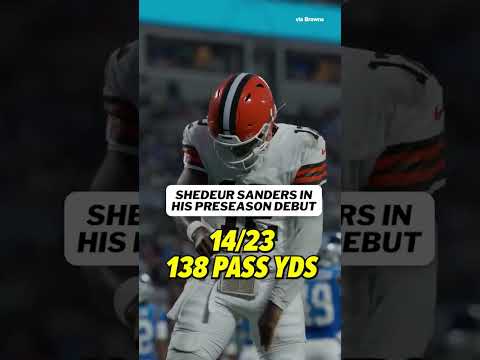 A solid debut for Shedeur Sanders #shorts