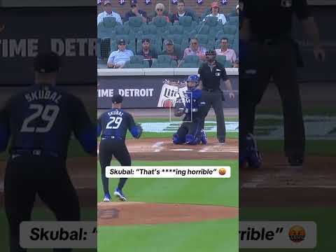 Skubal wasn’t happy about this call 😡🤬 #mlb #shorts
