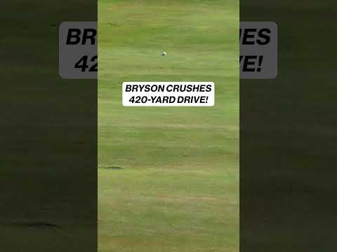 Bryson DeChambeau CRUSHES 420-YARD DRIVE!! 🤯 #livgolf #liv #golf #golfer #drive #golfswing