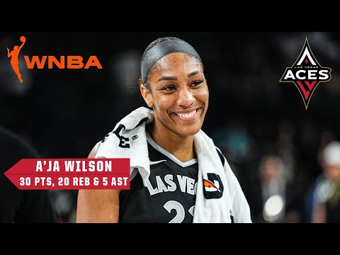 A’ja Wilson dominates 😤 First 30-20 game in WNBA history
