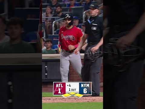 Braves vs Mets | Short Highlights ⏳ #baseball #mlb #highlights