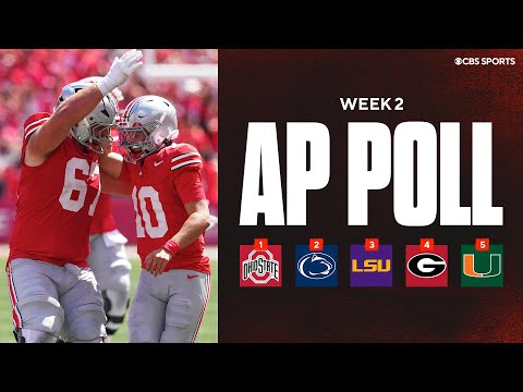 AP Top 25 Poll Released: Ohio State on top after beating Texas, LSU jumps six spots to No. 3
