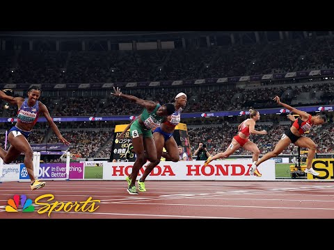 Russell, Stark, Kambundji break down wild women’s 100m World Championship showdown | NBC Sports