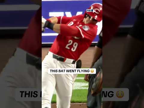 A broken bat with a side of ranch 😅 #baseball #mlb #funny