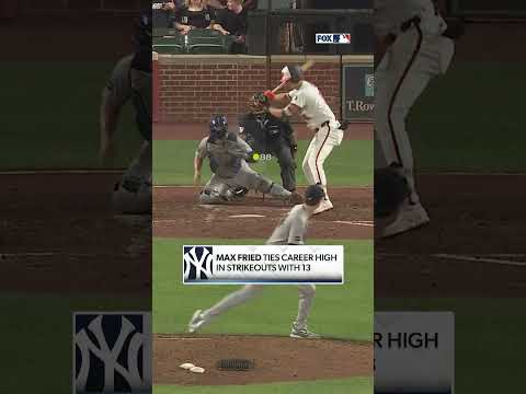 Max Fried was throwing HEAT today 🔥 #mlb #baseball #yankees