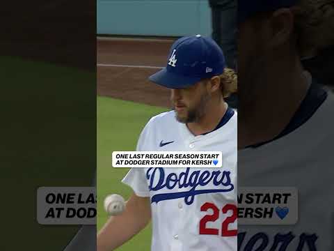 One last time for Clayton Kershaw 🥲💙 #kershaw #retire #dodgers #22 📺 (via Apple TV)