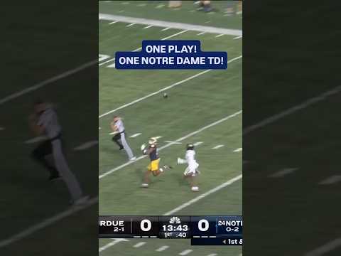 CJ Carr nails a deep pass on FIRST play from scrimmage 🎯💥