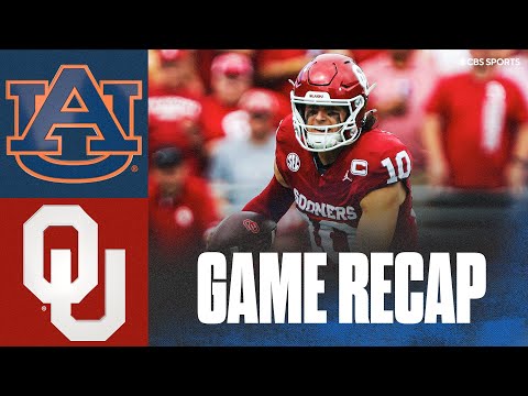 John Mateer leads No. 11 Oklahoma past No. 22 Auburn, Sooners improve to 4-0 | Highlights & Reaction