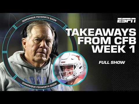 More likely to bounce back after Week 1: Belichick or Arch Manning? | The Domonique Foxworth Show