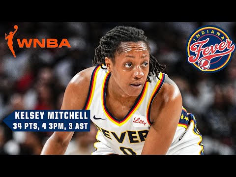 Kelsey Mitchell scores PLAYOFF CAREER HIGH to lead Fever past Aces | WNBA on ESPN
