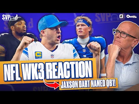 NFL Week 3 REACTIONS: Lions surging, Jaxson Dart named Giants’ starter + CFB Week 5 CHAOS | SVPod