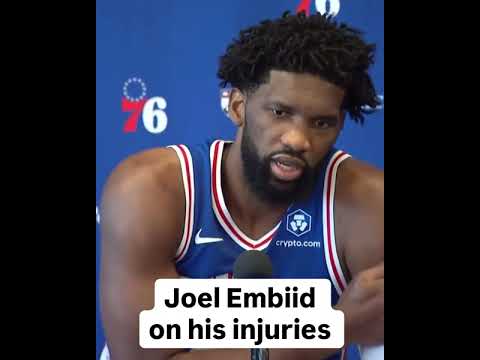 Joel Embiid spoke on how injuries have affected his career (via sixers/IG)