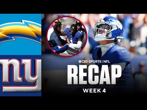 Jaxson Dart helps Giants edge Chargers in 1st start | How Nabers injury could affect his development