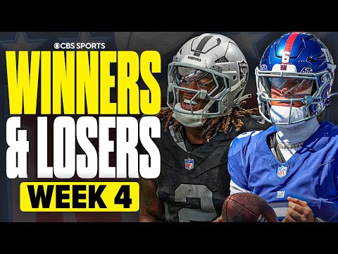 Biggest WINNERS & LOSERS From NFL Week 4 | Jaxson Dart Shines in Debut, Bears Spoil Jeanty’s BIG Day