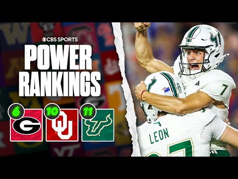 College Football Week 3 Power Rankings: Oklahoma cracks Top 10, Is USF a Top 5 team?