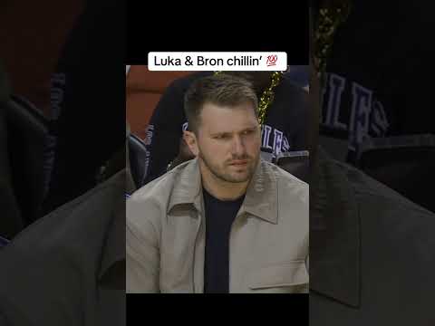 Bron & Luka taking in preseason hoops