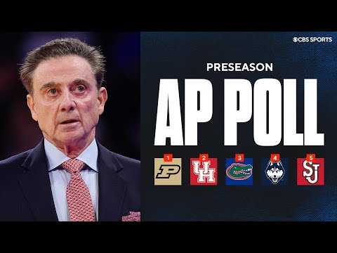 Purdue ranked No. 1 in AP Preseason Top 25, reigning champs Florida at No. 3, St Johns in Top 5