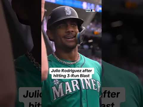 J-ROD showed up in his first AB with a homer #juliorodriguez #mlb #mariners