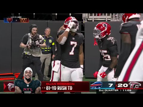 81-YARD RUSHING TOUCHDOWN 💨 Bijan Robinson breaks free for career-long run | NFL on ESPN