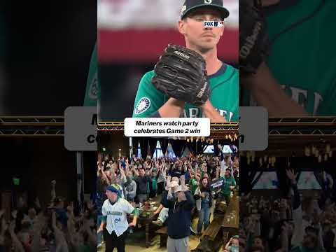 Mariners fans watch as they are TWO games away from the WS ⚾️ #MLB #ALCS