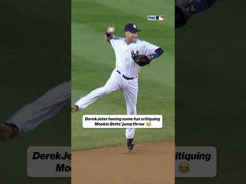 Derek Jeter critiques Mookie’s jump throw 😂 #mlb #baseball #Dodgers
