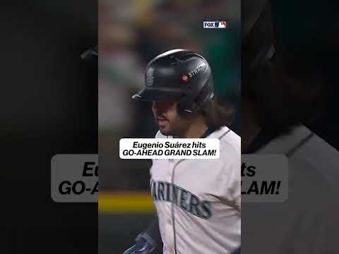 Eugenio Suárez GOES GRAND 💥 #MLB #Mariners #EugenioSuárez #GrandSlam