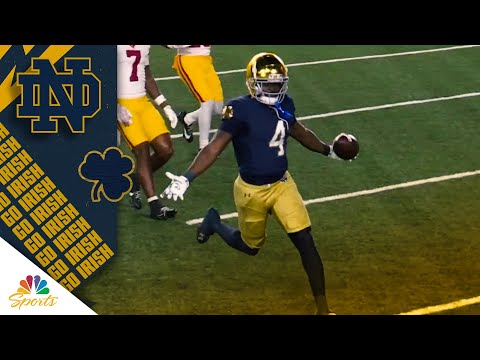 Jeremiyah Love evens things up for Notre Dame against USC | NBC Sports