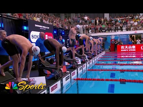 Jack Alexy holds off Olympic relay teammate Chris Guiliano in 100m free win at Westmont | NBC Sports