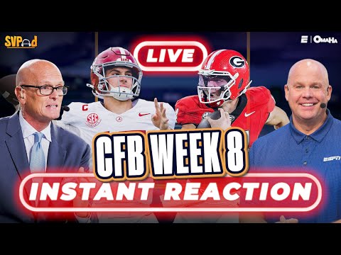 CFB Week 8 REACTIONS: SVP & Stanford Steve recap Alabama, Georgia & Notre Dame wins 🏈 | SVPod