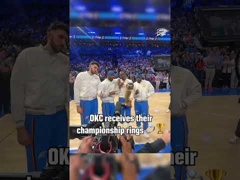 Flexing their new rings ๐ฅ (via okcthunder/X)