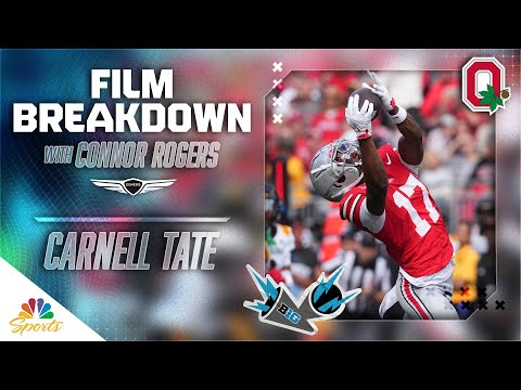 Ohio State wide receiver Carnell Tate is a first-round talent | Big Ten Film Breakdown | NBC Sports